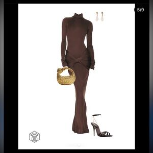 Chocolate Brown Maxi Dress